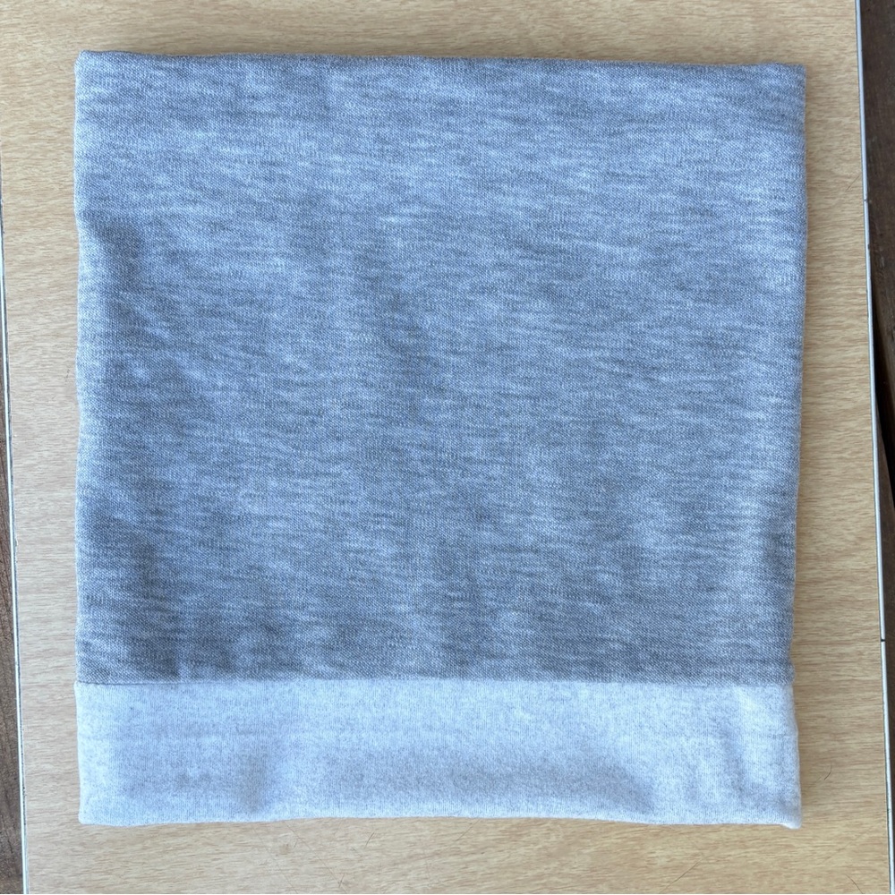 Turtle Fur Unisex Luxe Double Layer Neck Warmer In Heathered Gray